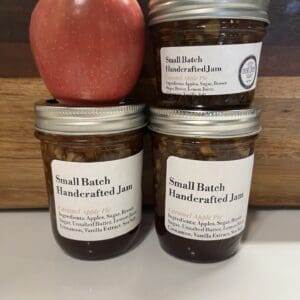 8oz Small Batch Handcrafted Jam, Caramel Apple Pie